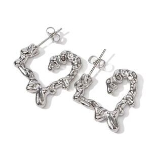 Stainless Steel Heart Earrings